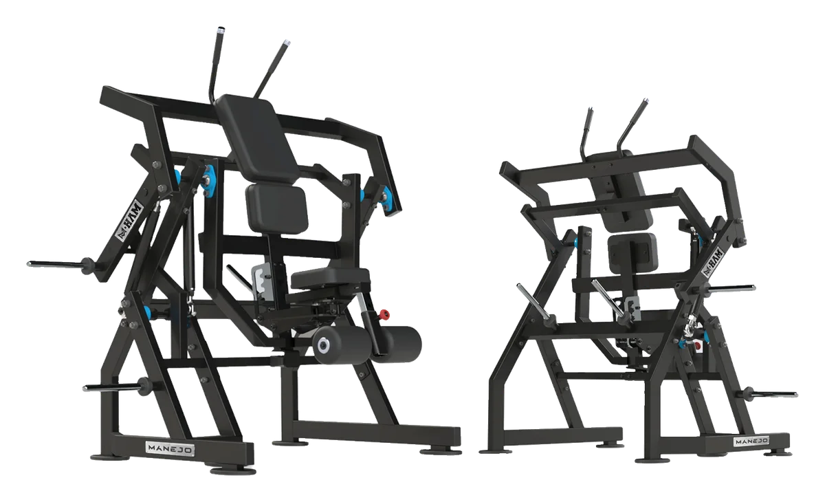 Abdominal Oblique Crunch da linha M-HAM, vista em perspectiva
