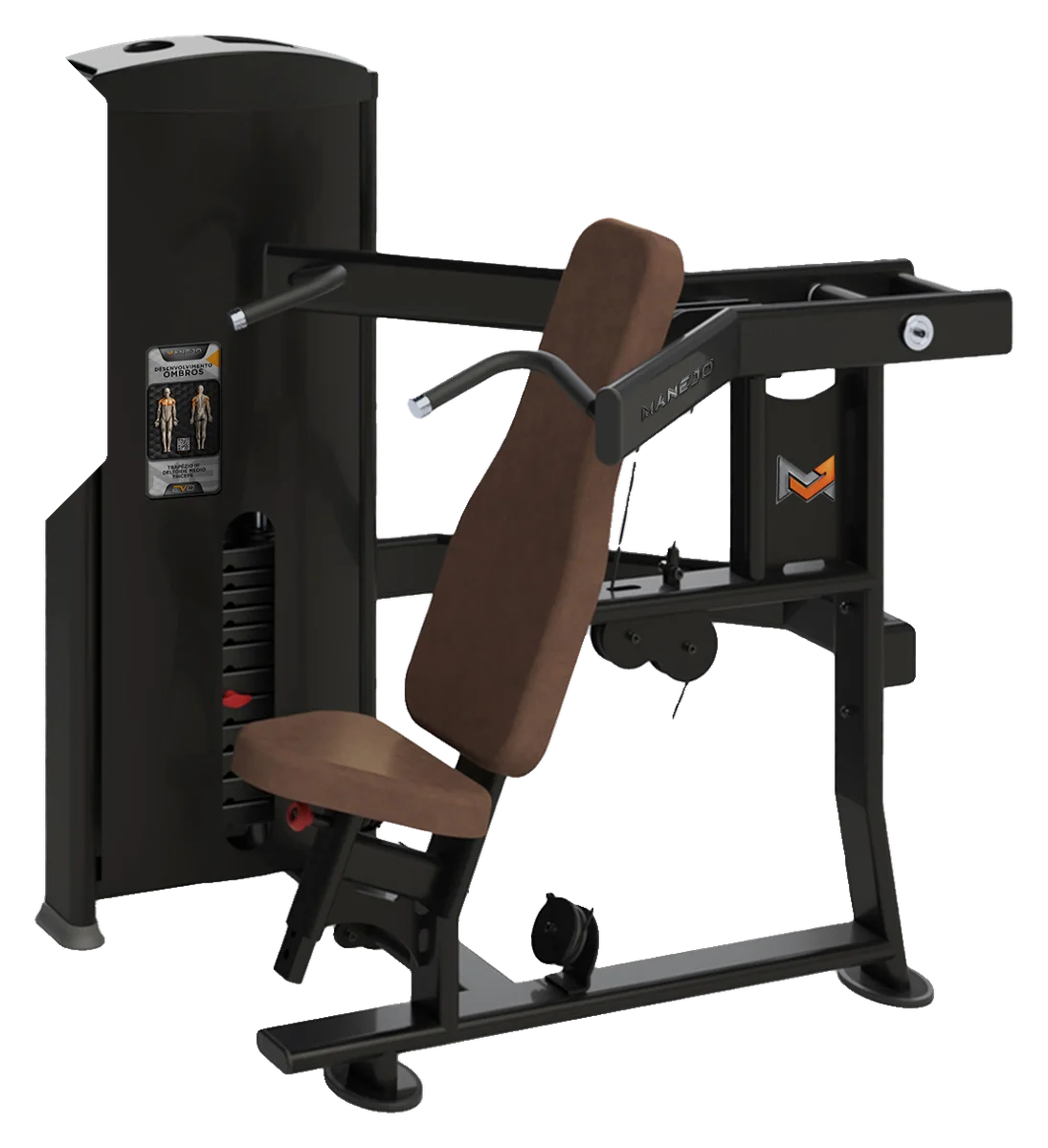 Desenvolvimento de Ombros Máquina da linha M-EVO, vista em perspectiva