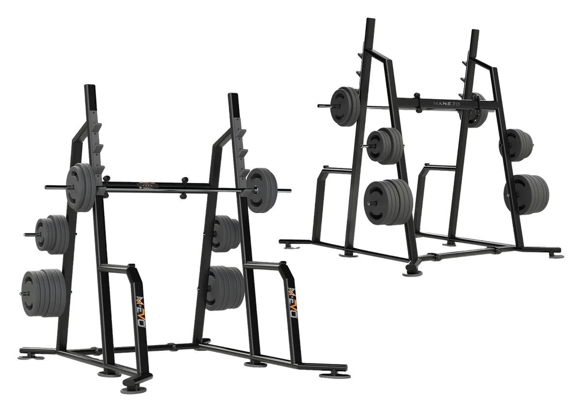 Gaiola de Agachamento da linha M-EVO, vista em perspectiva