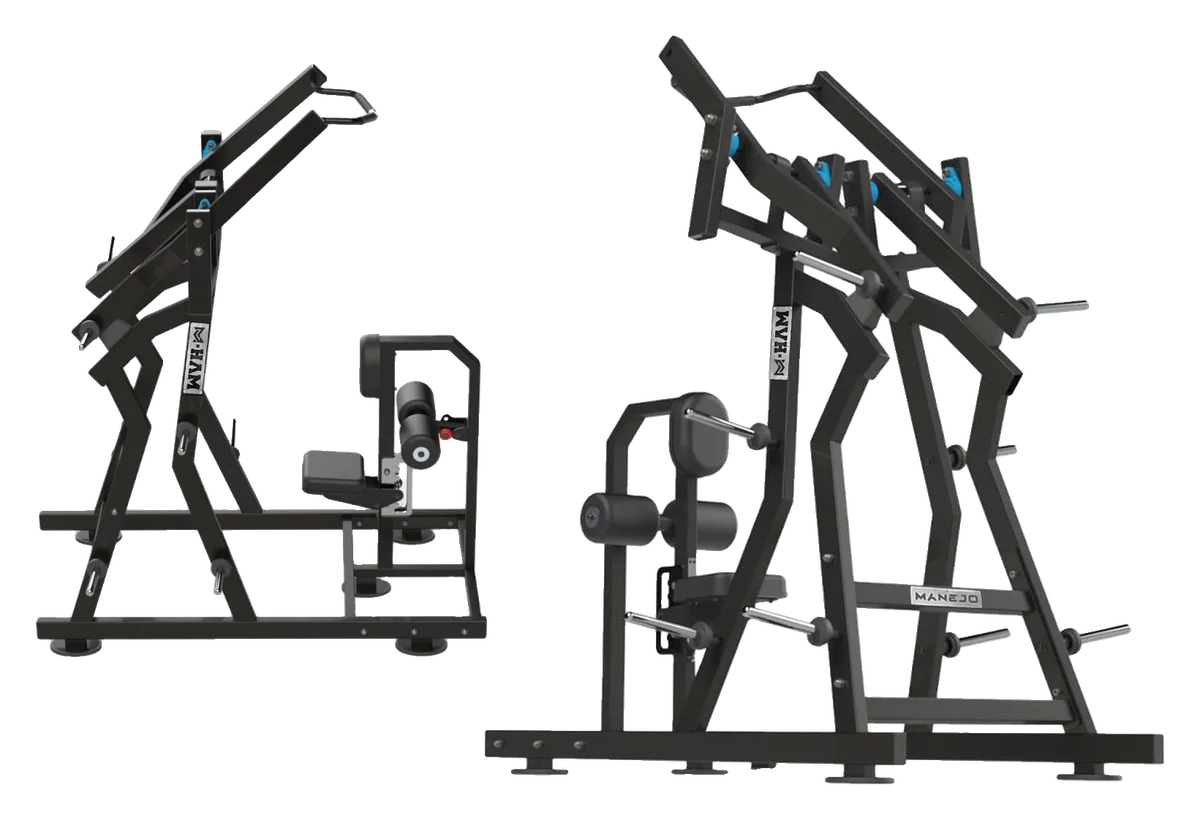 Iso Lateral Front Lat Pulldown da linha M-HAM, vista em perspectiva