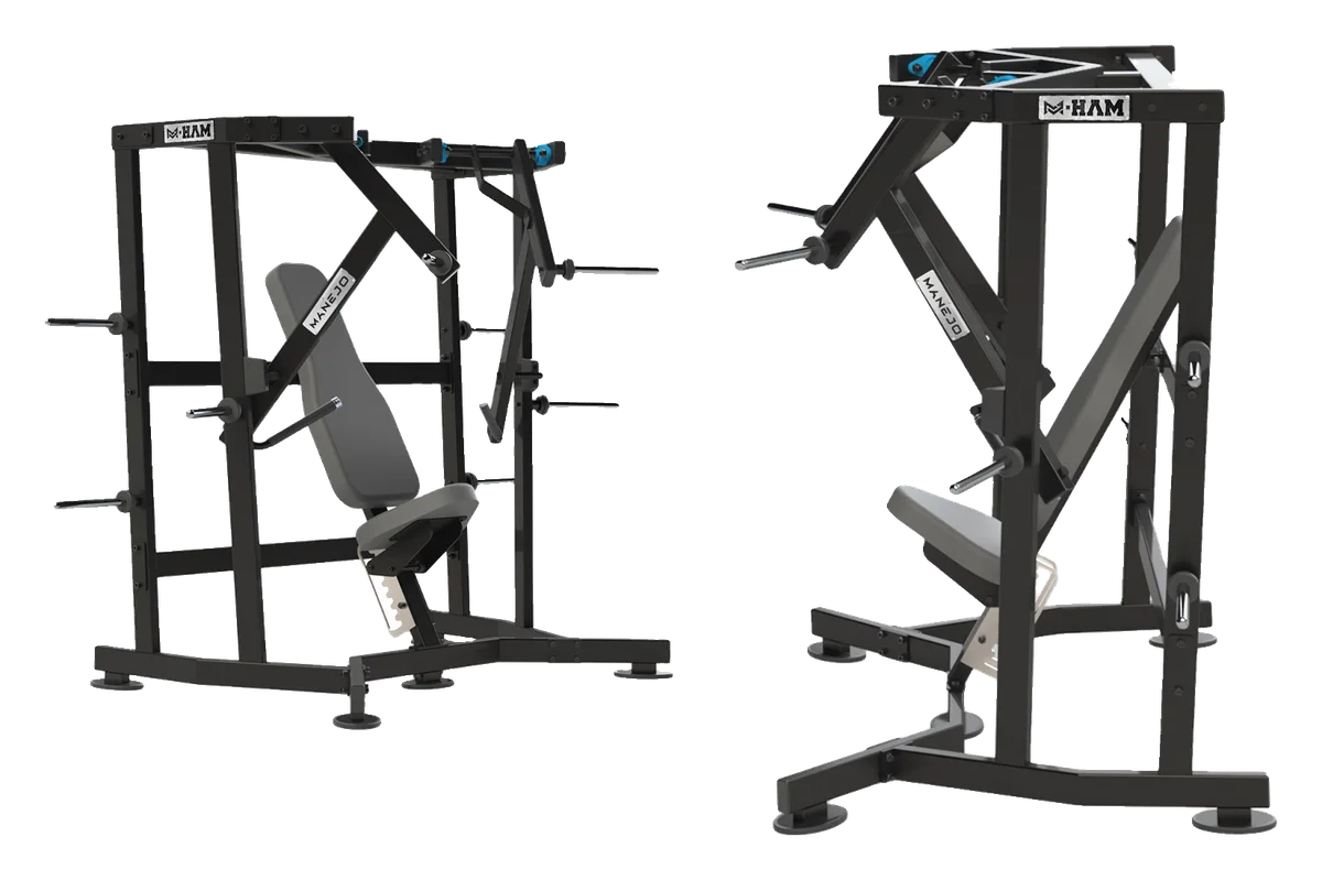 Iso Lateral Wide Chest da linha M-HAM, vista em perspectiva