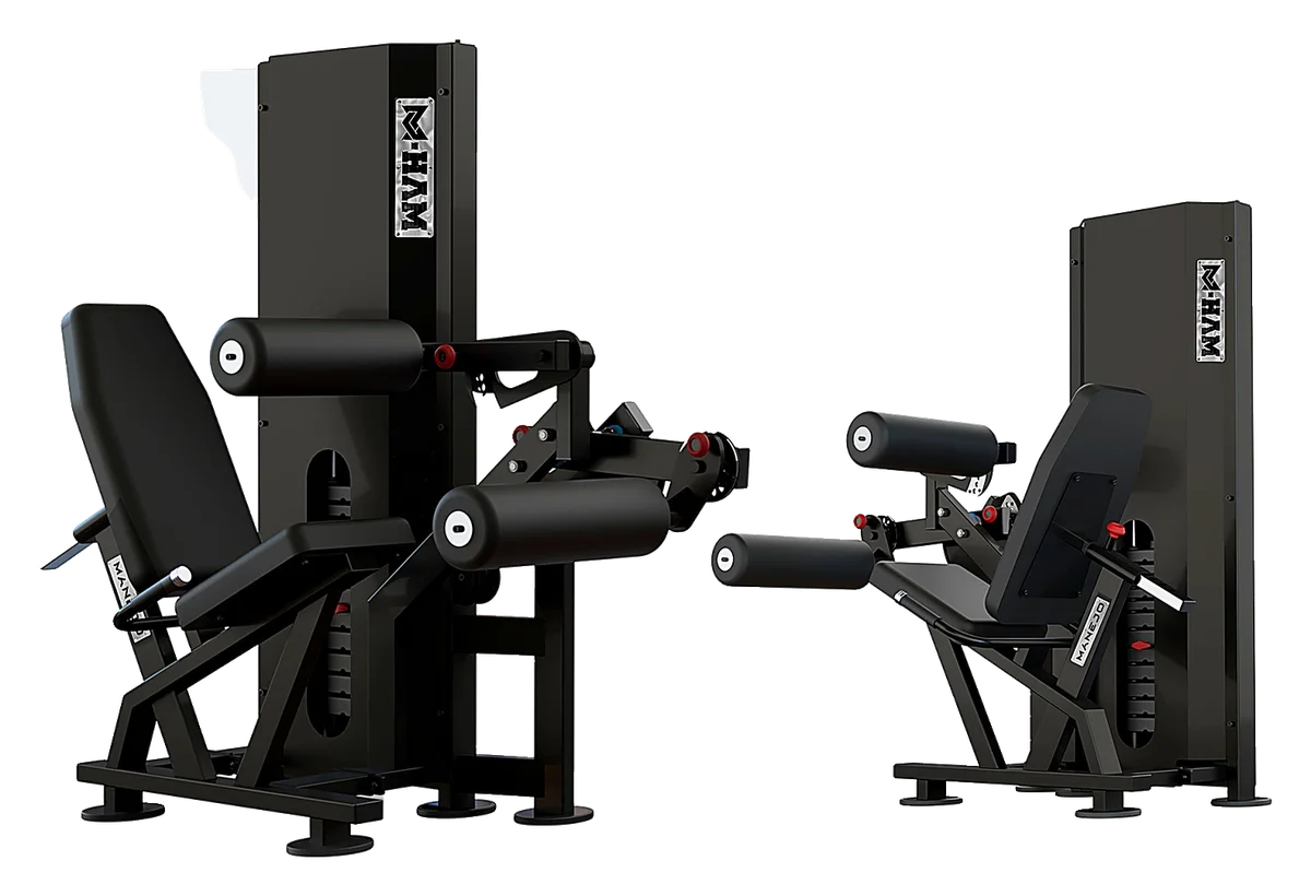 Leg Curl da linha M-HAM, vista em perspectiva